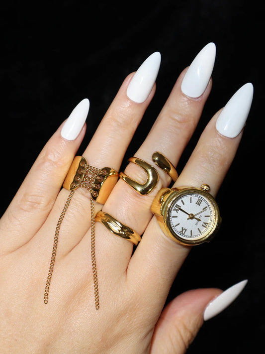 Timeless Clockwork Charm Ring