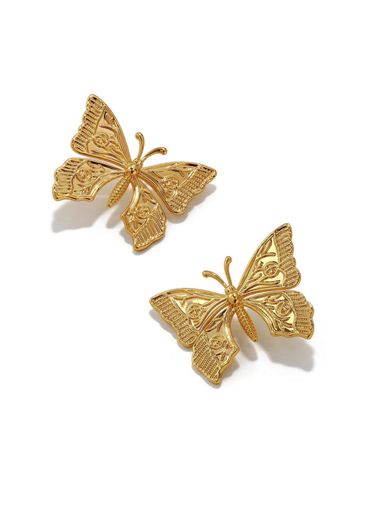 Butterfly Golden Earrings