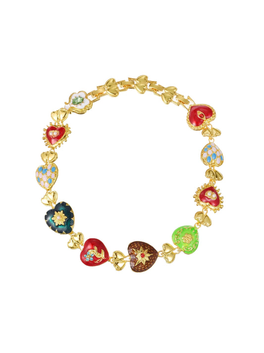 Coco Vintage Heart Necklace