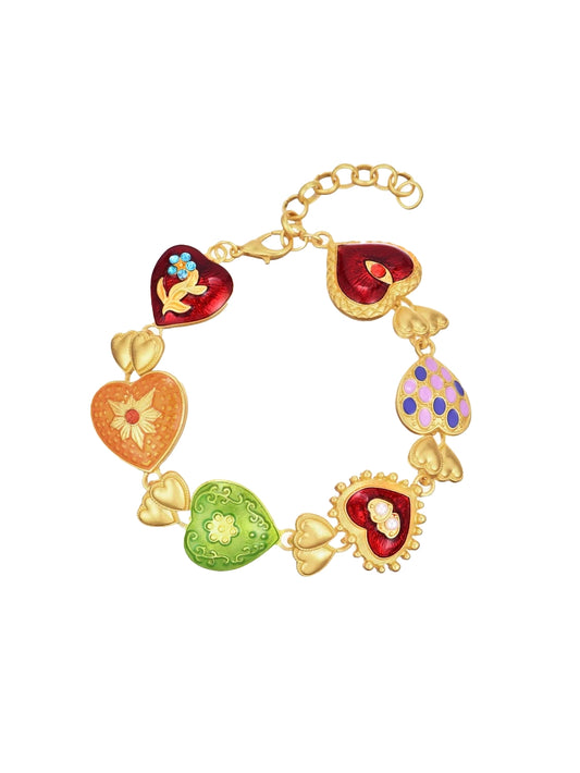 Coco Vintage Heart Bracelet