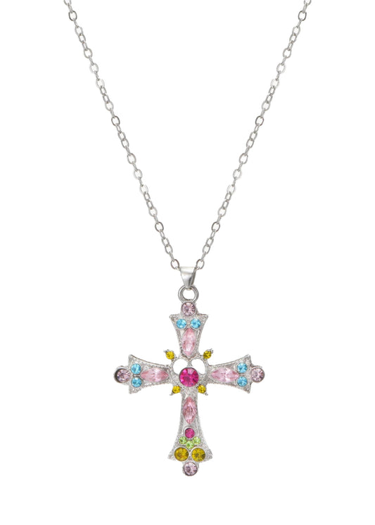 Divine Aurora Cross Necklace