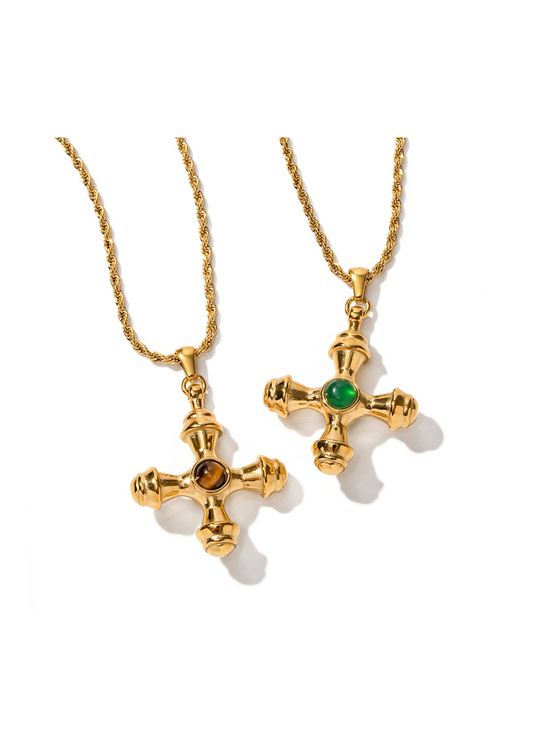 ゴールデンクロスペンダントネックレス