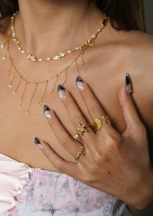 Star Pink Golden Ring