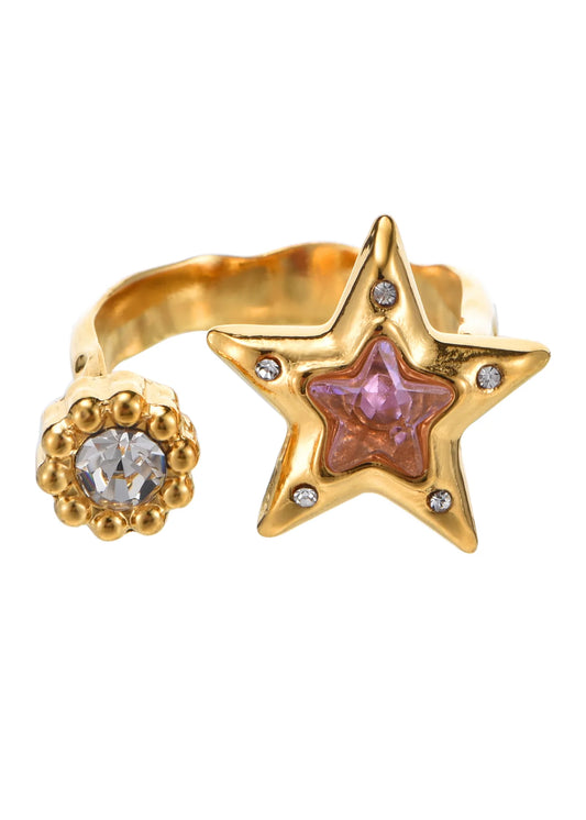 Star Pink Golden Ring