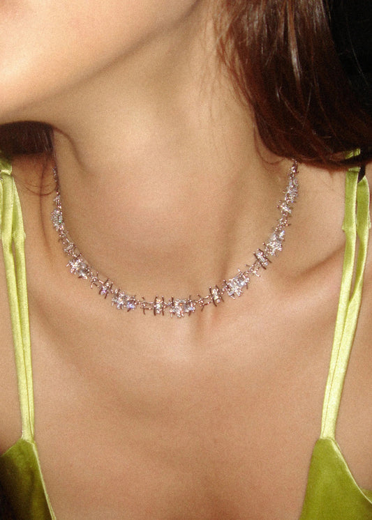 Braided Zirconia Necklace