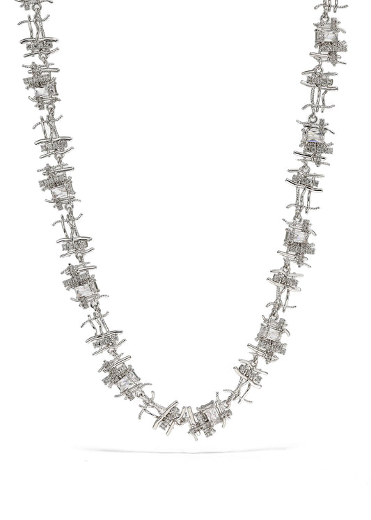 Braided Zirconia Necklace