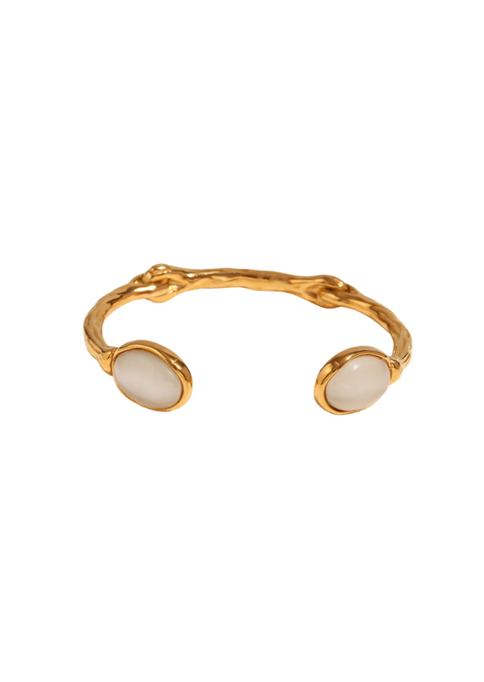 Bilateral Oval Stone Bracelet