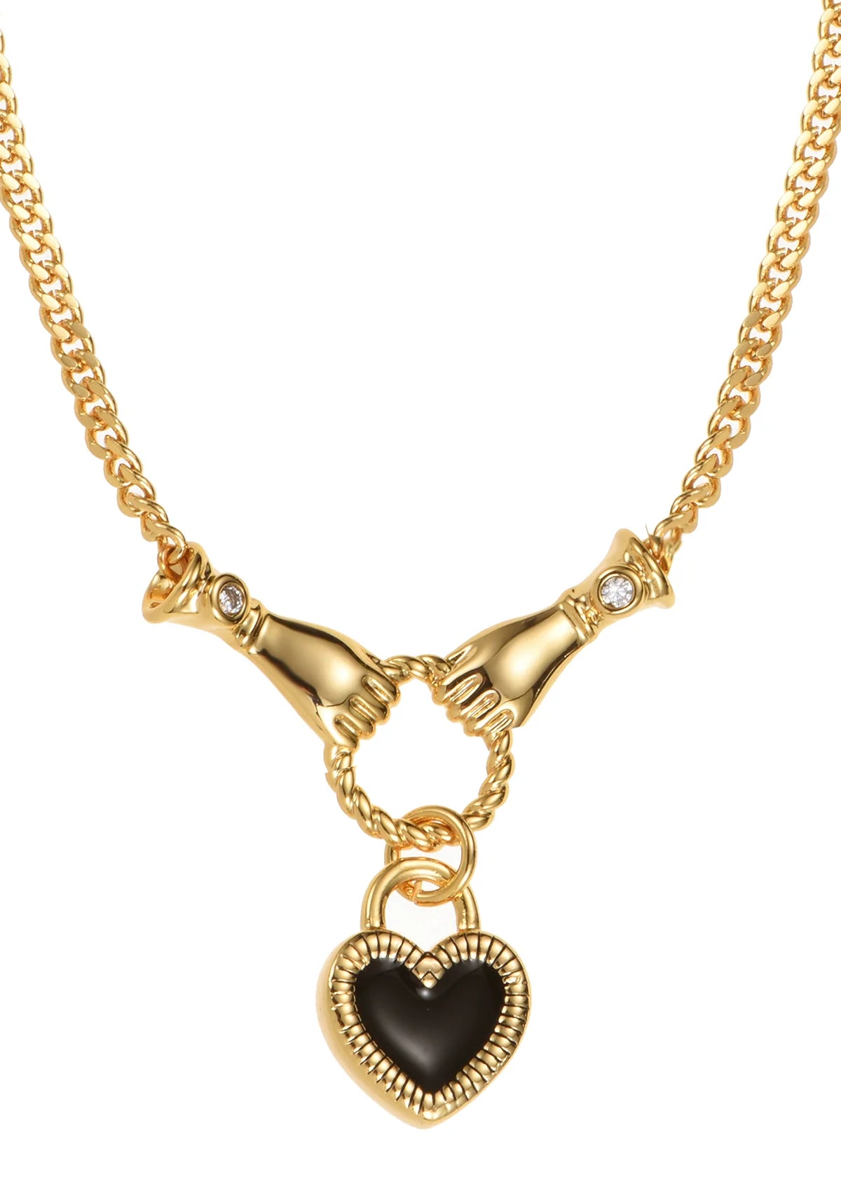 Juliette Love's Hold Gold Necklace