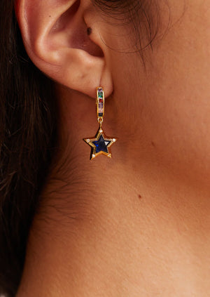 Heart and Star Earrings