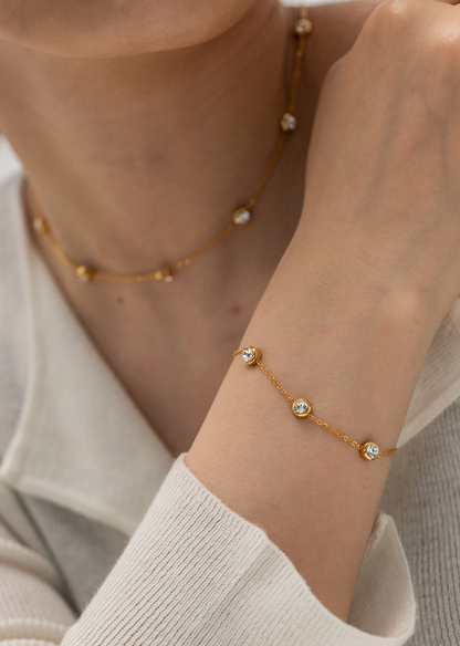 Golden Diamond Bracelet