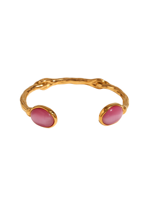 Bilateral Oval Stone Bracelet