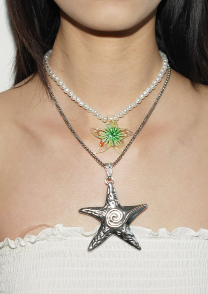 Brooke Frosted Star Necklace