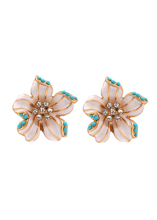 Timeless Turquoise Floral Earring