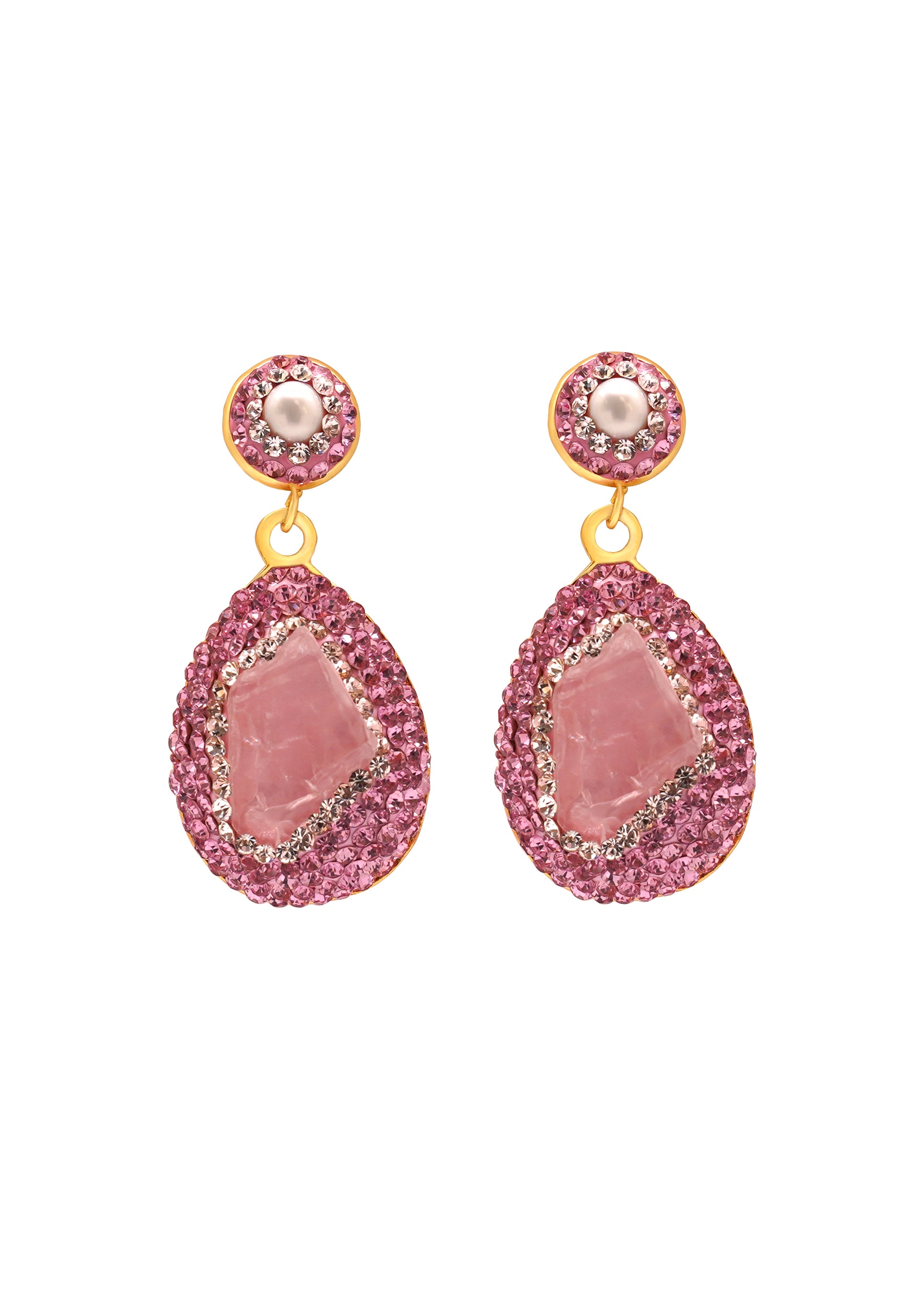 Rosé Bloom Earrings