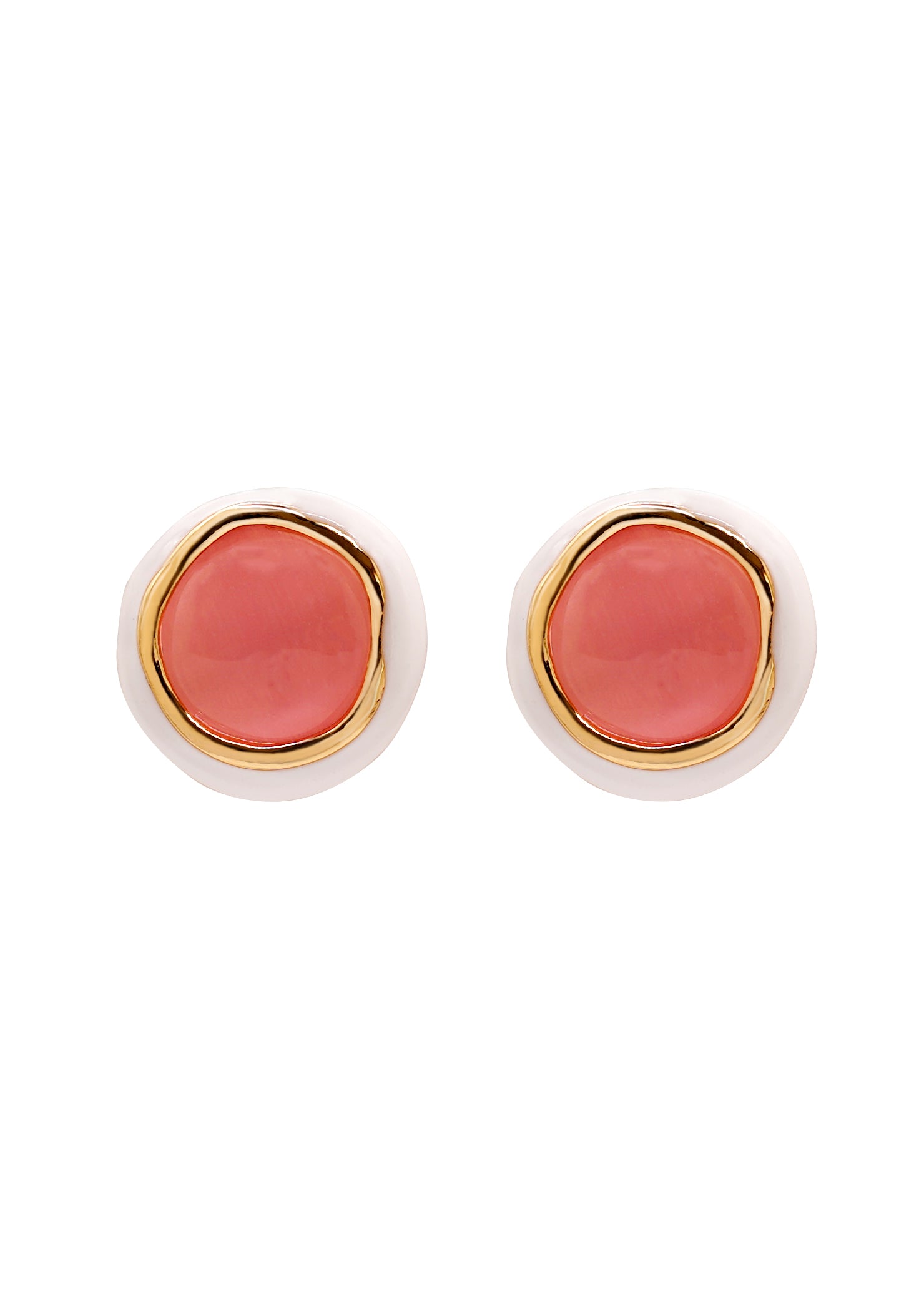 Coral Bloom Studs Earrings