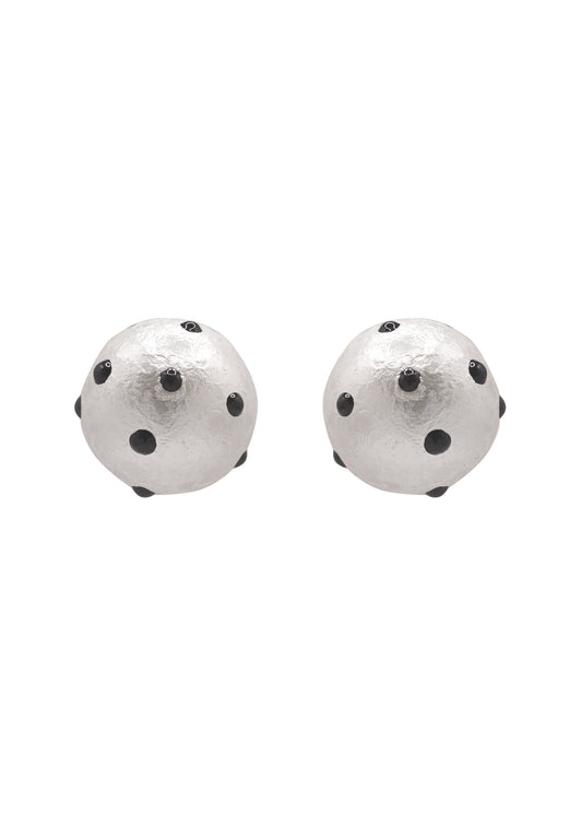 Polka Puff Earrings