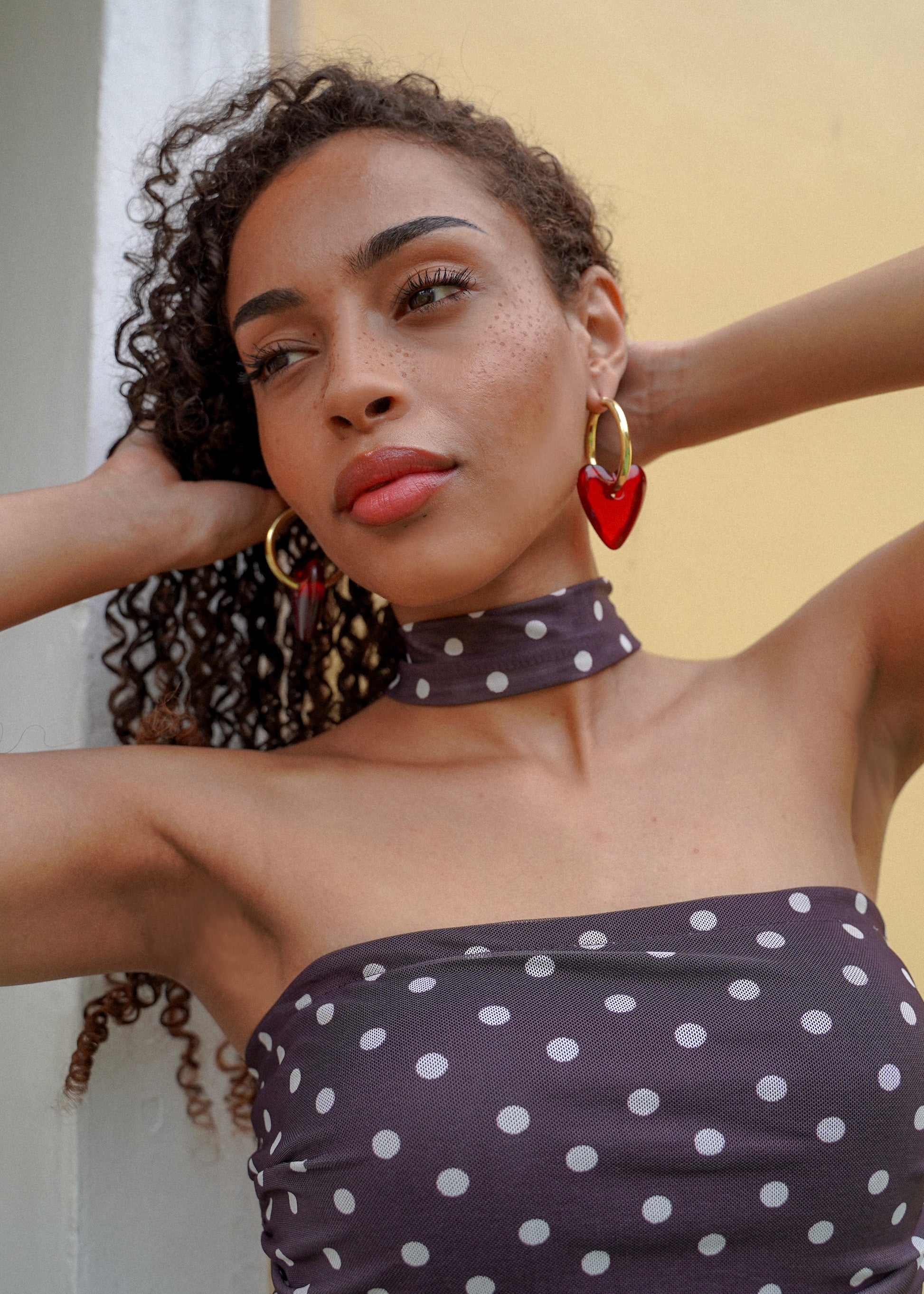 Scarlet Amour Hoops Earrings