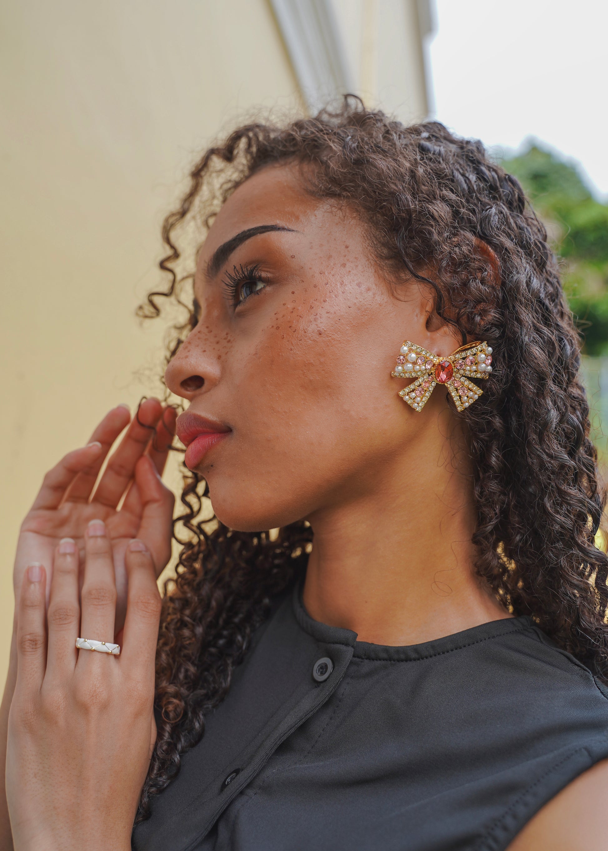 Belle Étoile Ribbon Earrings