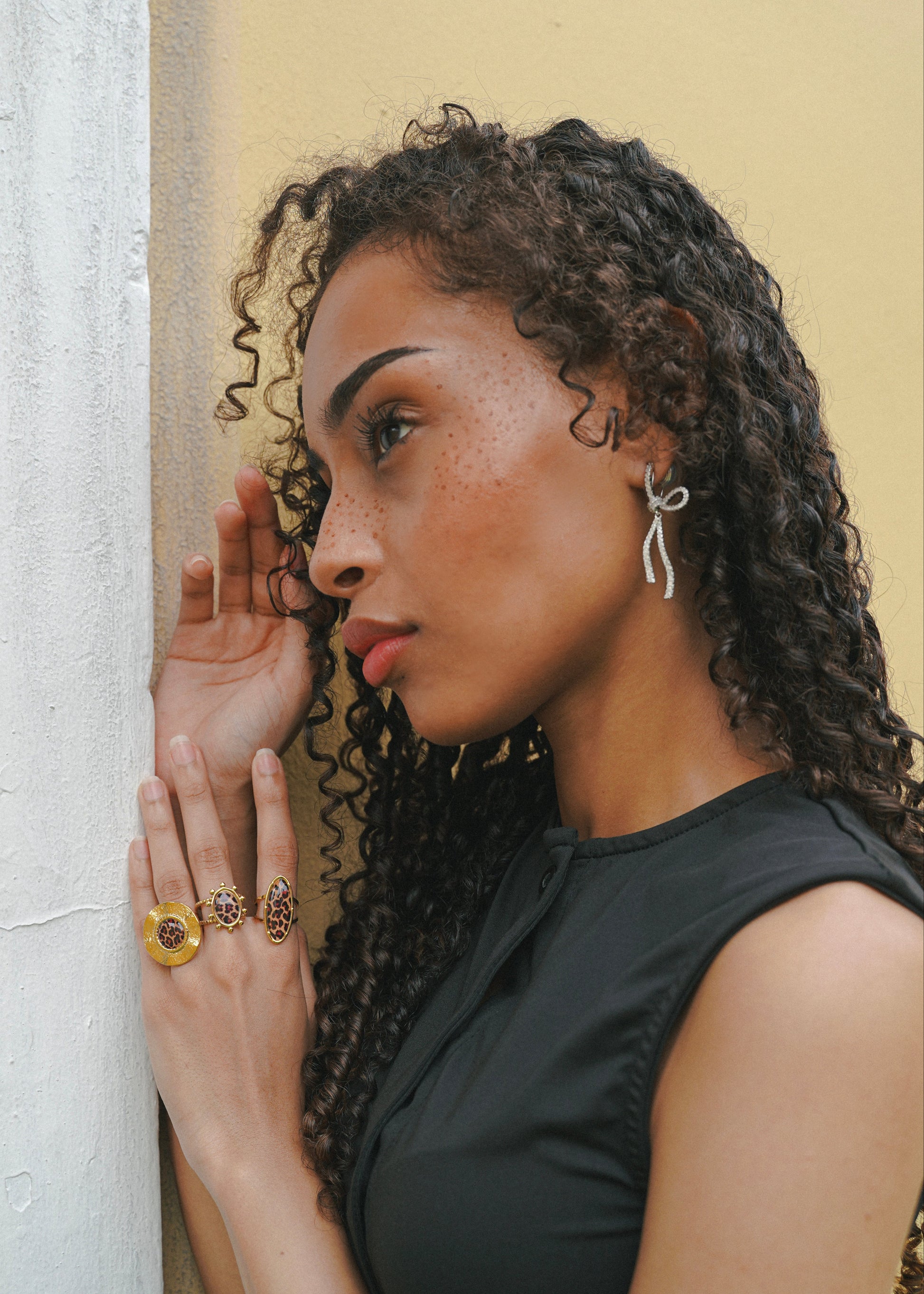 Marcel Glittering Bowknots Earrings