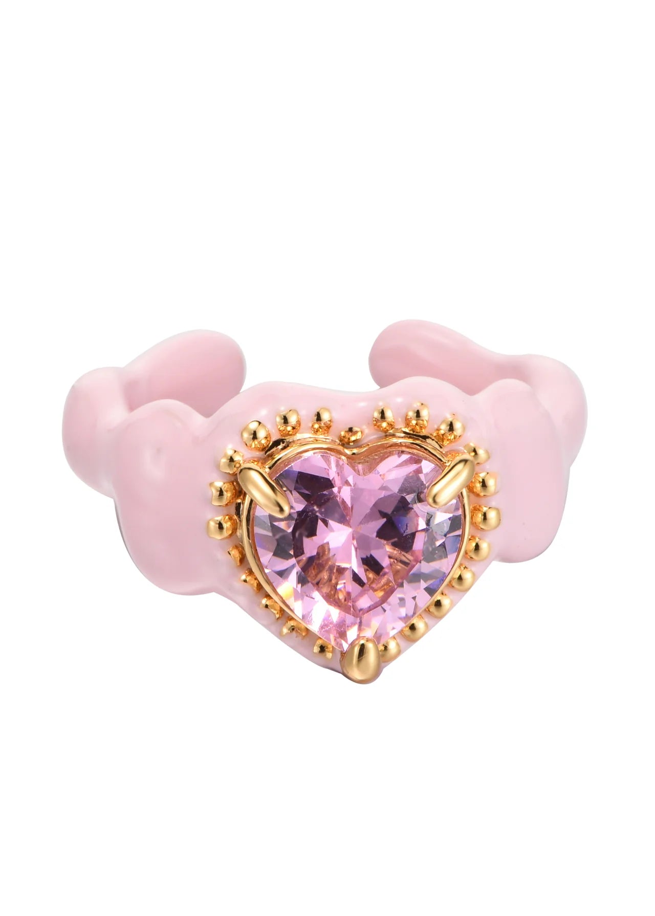 Xania Pink Heart Ring