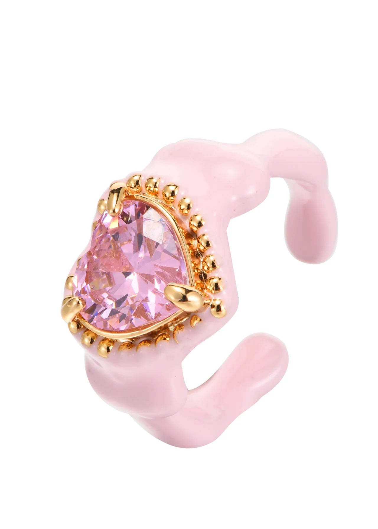 Xania Pink Heart Ring