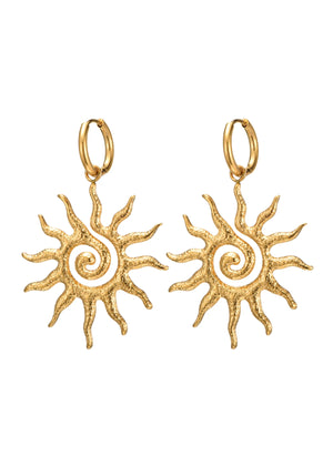 Sara Sun Golden Earrings