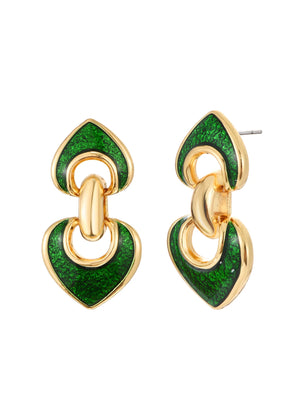 Aveline Green Vintage Earrings