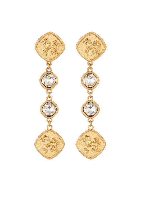 Thibault Coin Golden Earrings