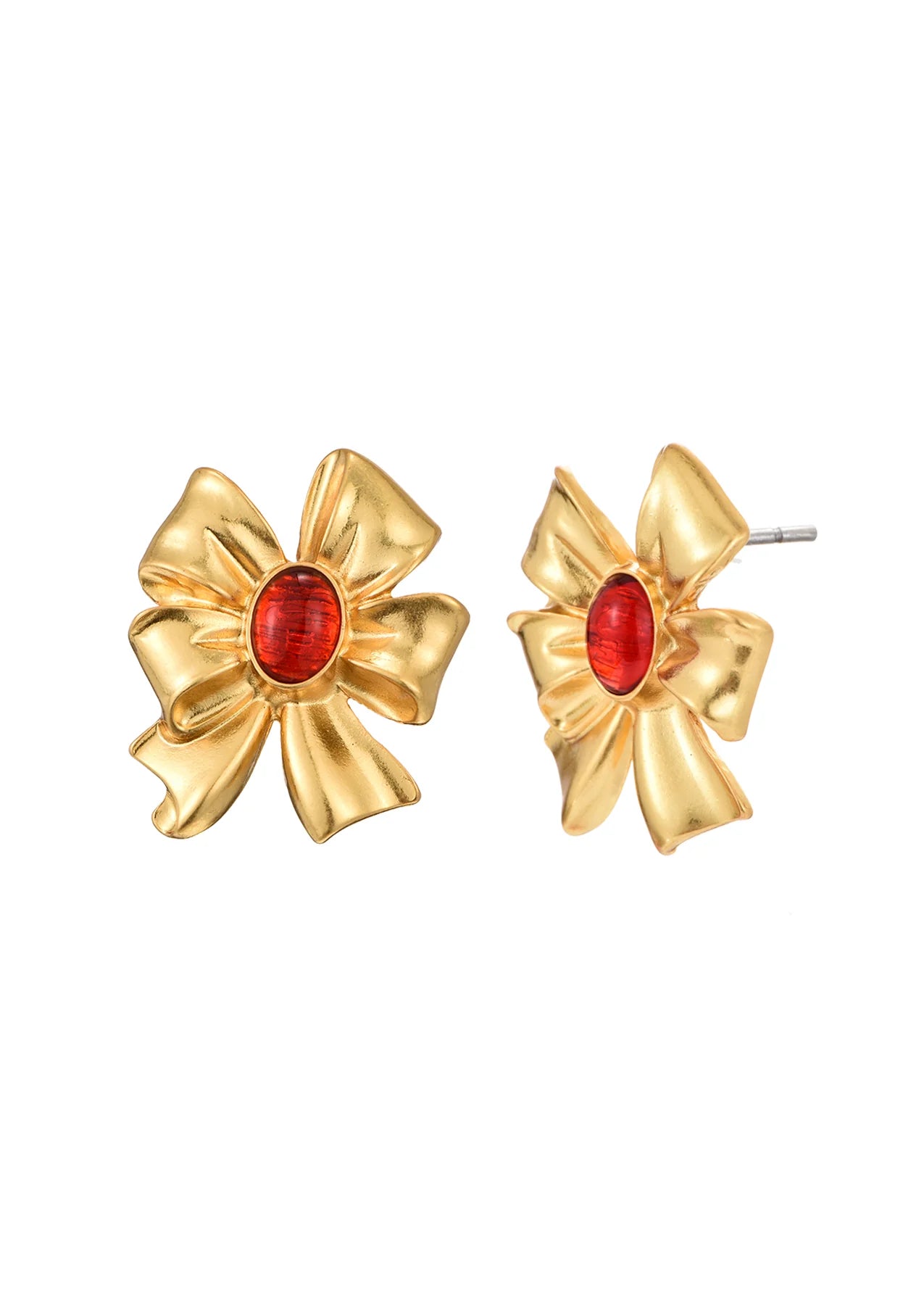 Golden Bow Vintage Earrings