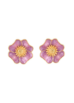 Cherry Bloom Pink Vintage Earrings