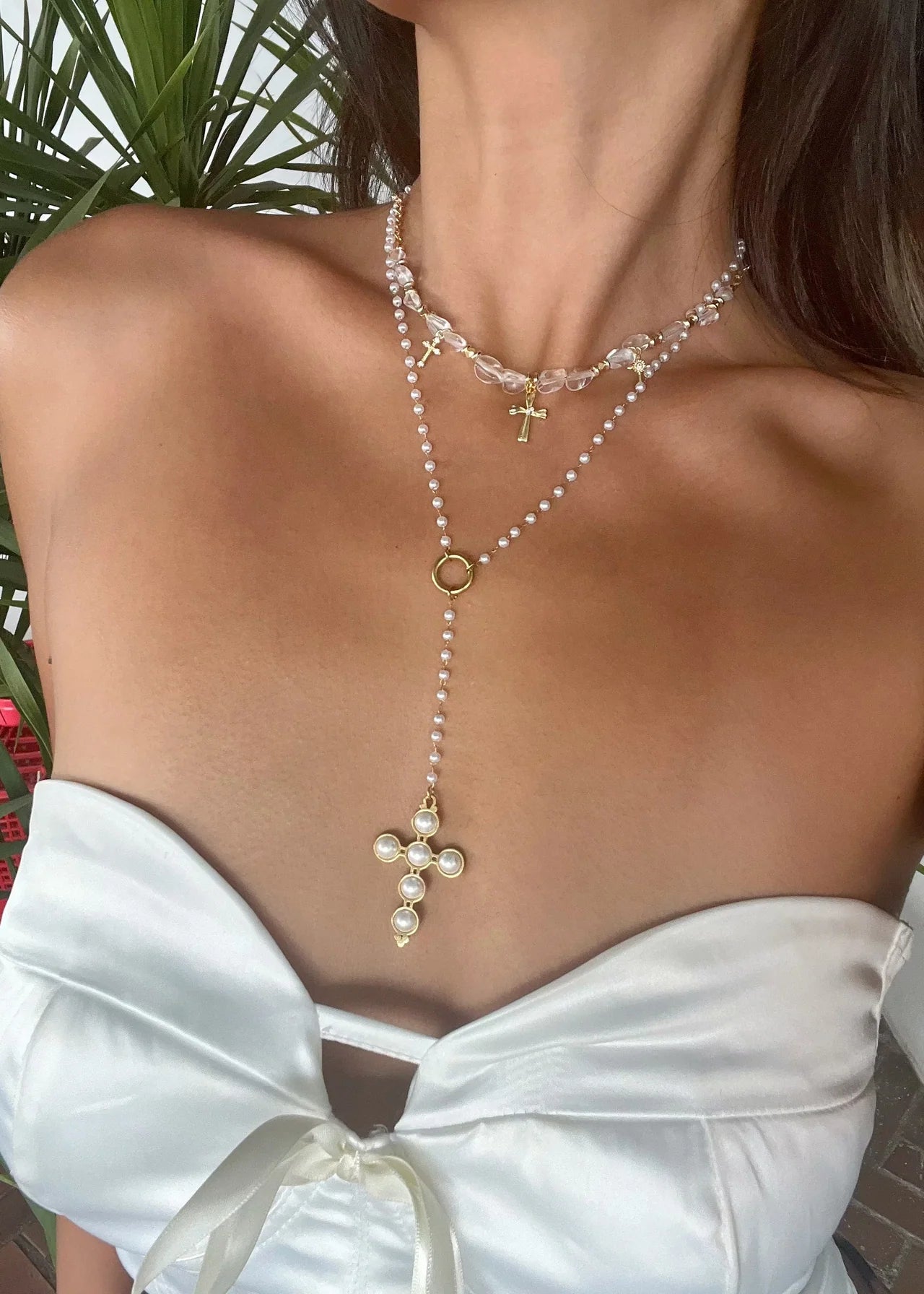 Divine Pearl Drop Necklace