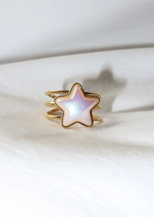 Mermaid Heart Golden Ring