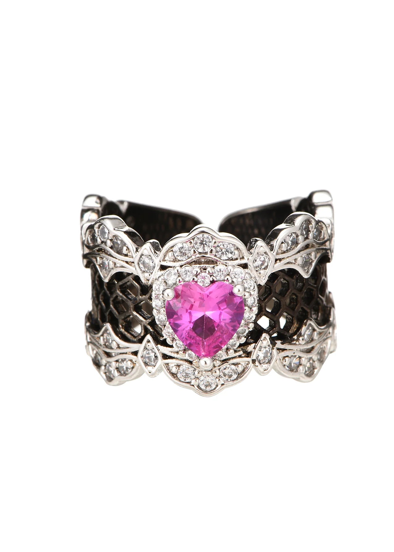 Esmée Pink Heart Ring