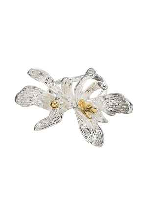 Sandra Wild Flower Silver Golden Ring