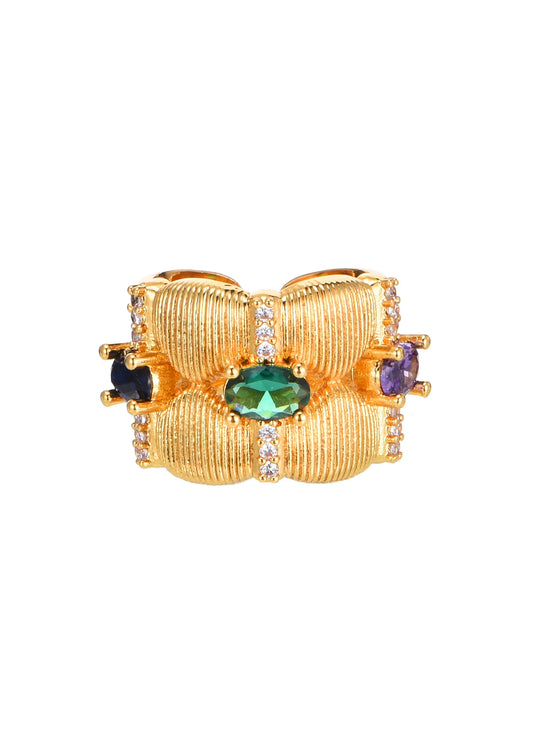 Amanda Colored Stones Vintage Ring