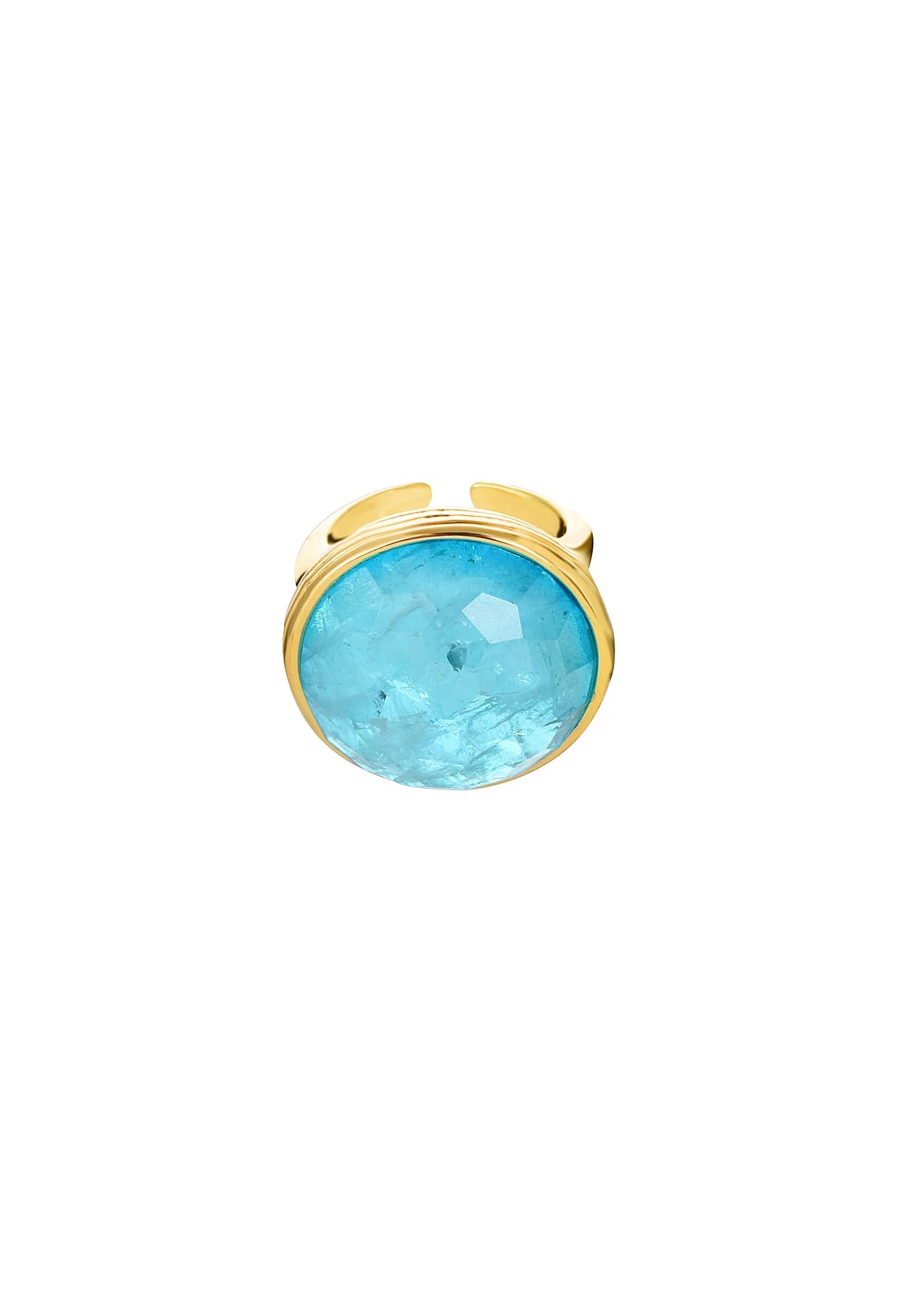 Round Stone Quartz Ring
