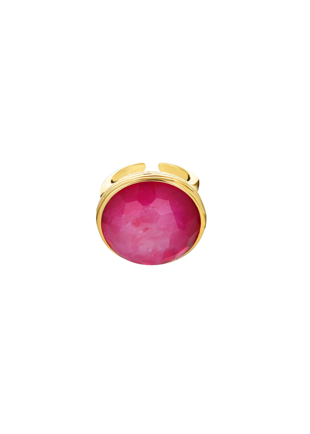 Round Stone Quartz Ring