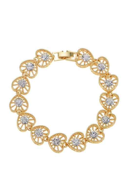 Maddy Diamond Stones Golden Bracelet