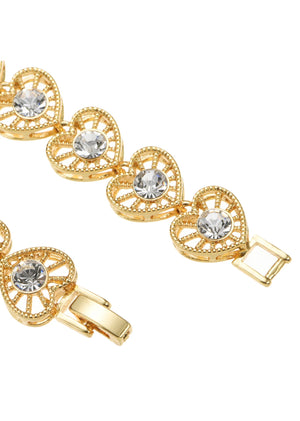 Maddy Diamond Stones Golden Bracelet