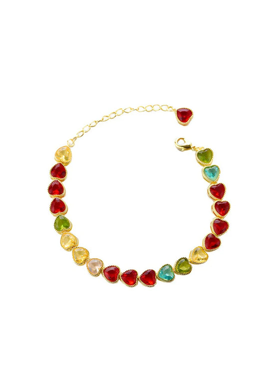 Lila Cocktail Candy Crystal Bracelet