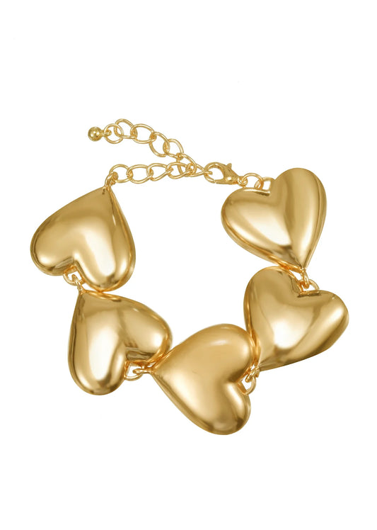 Mona Heart’s Desire Bracelet Gold