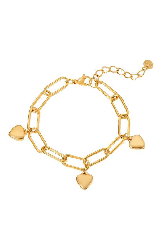 Mina Chain Heart Bracelet