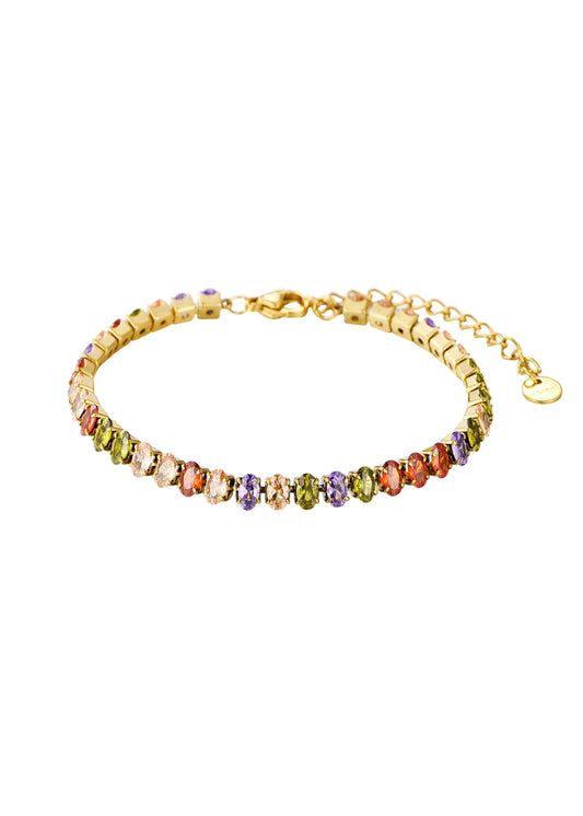 Colorful Stone Golden Bracelet