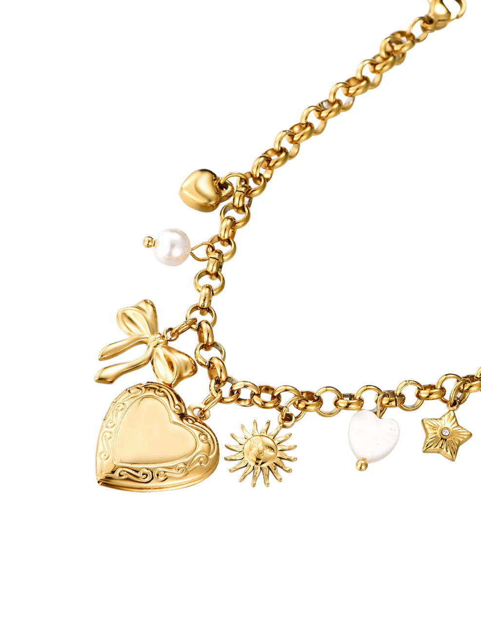 Love Bow Golden Bracelet