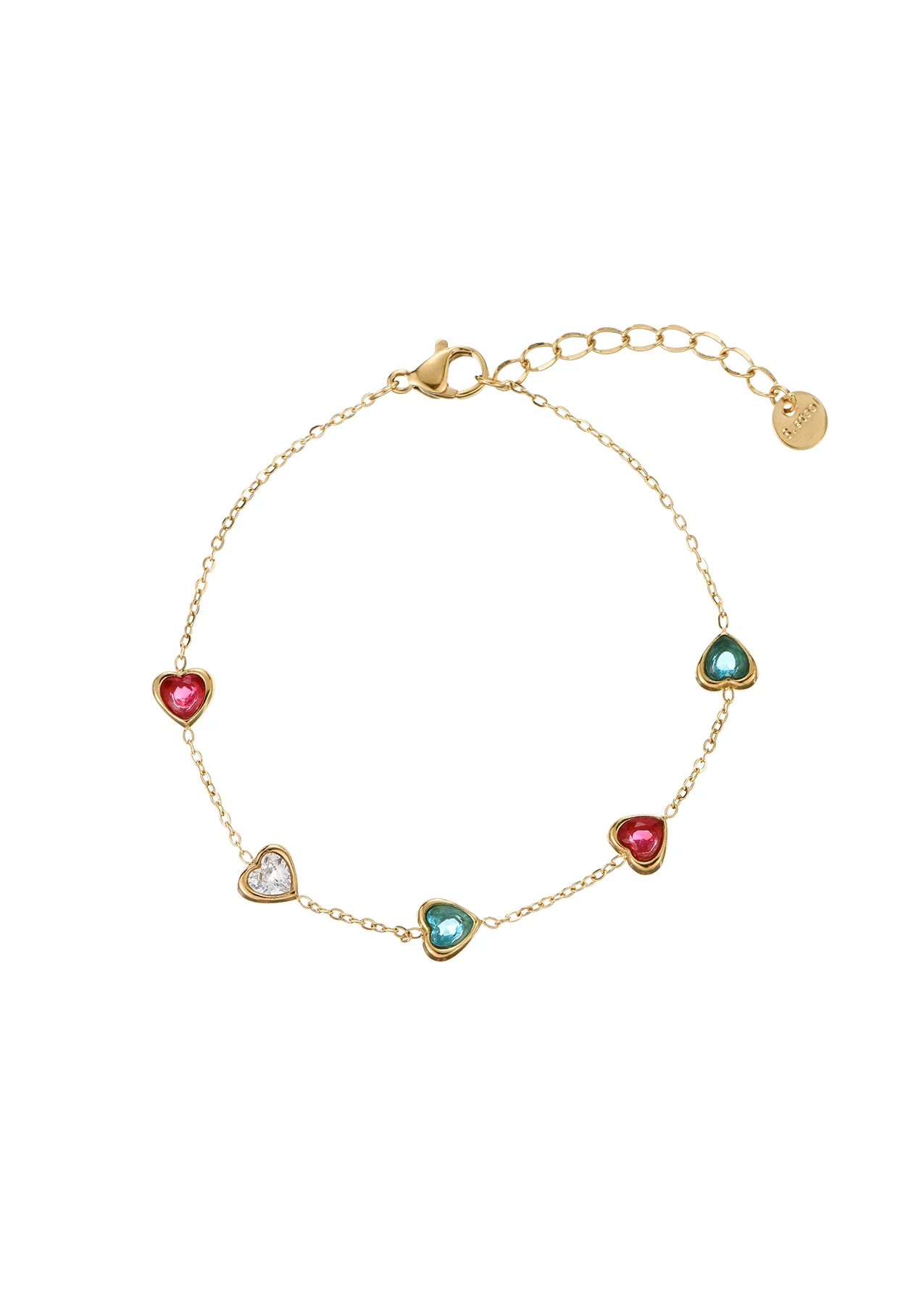 Sunie Heart Golden Bracelet