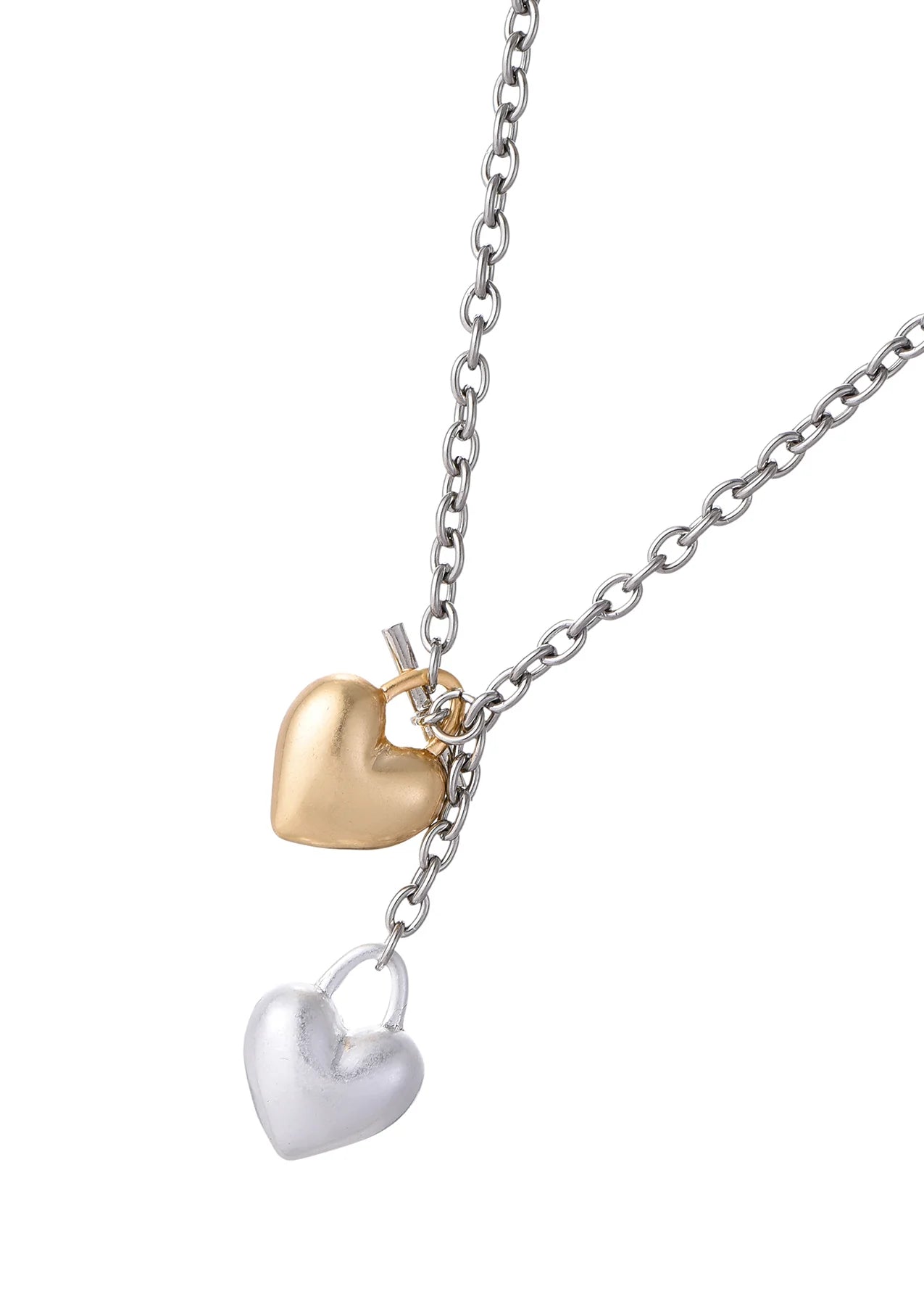 Stella Silver Golden Hearts Necklace