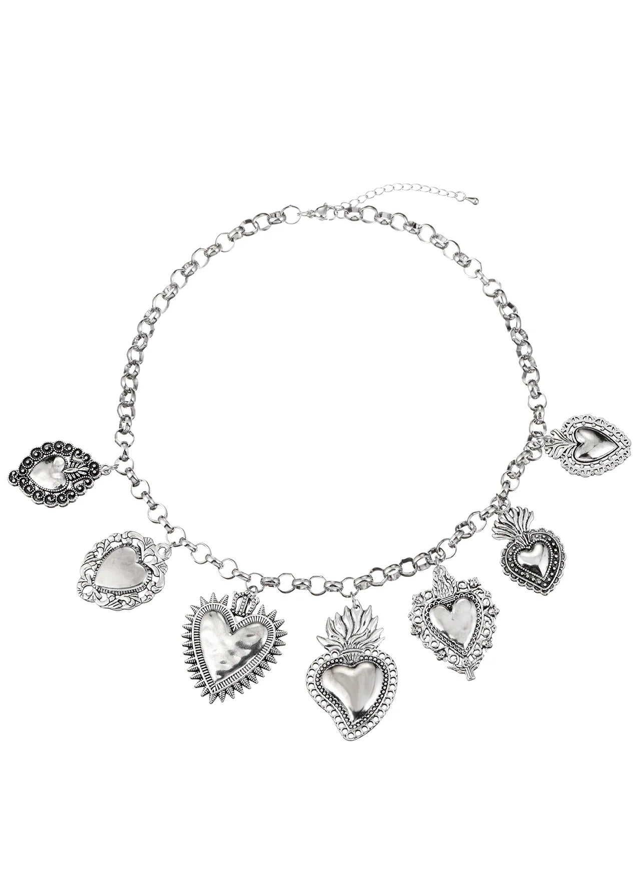 Coeur Ardent Heart Silver Necklace