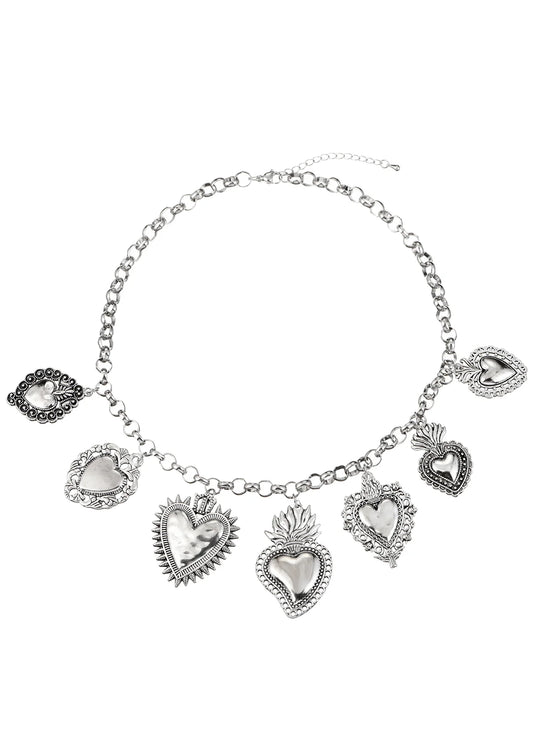 Coeur Ardent Heart Silver Necklace