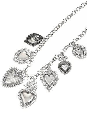 Coeur Ardent Heart Silver Necklace