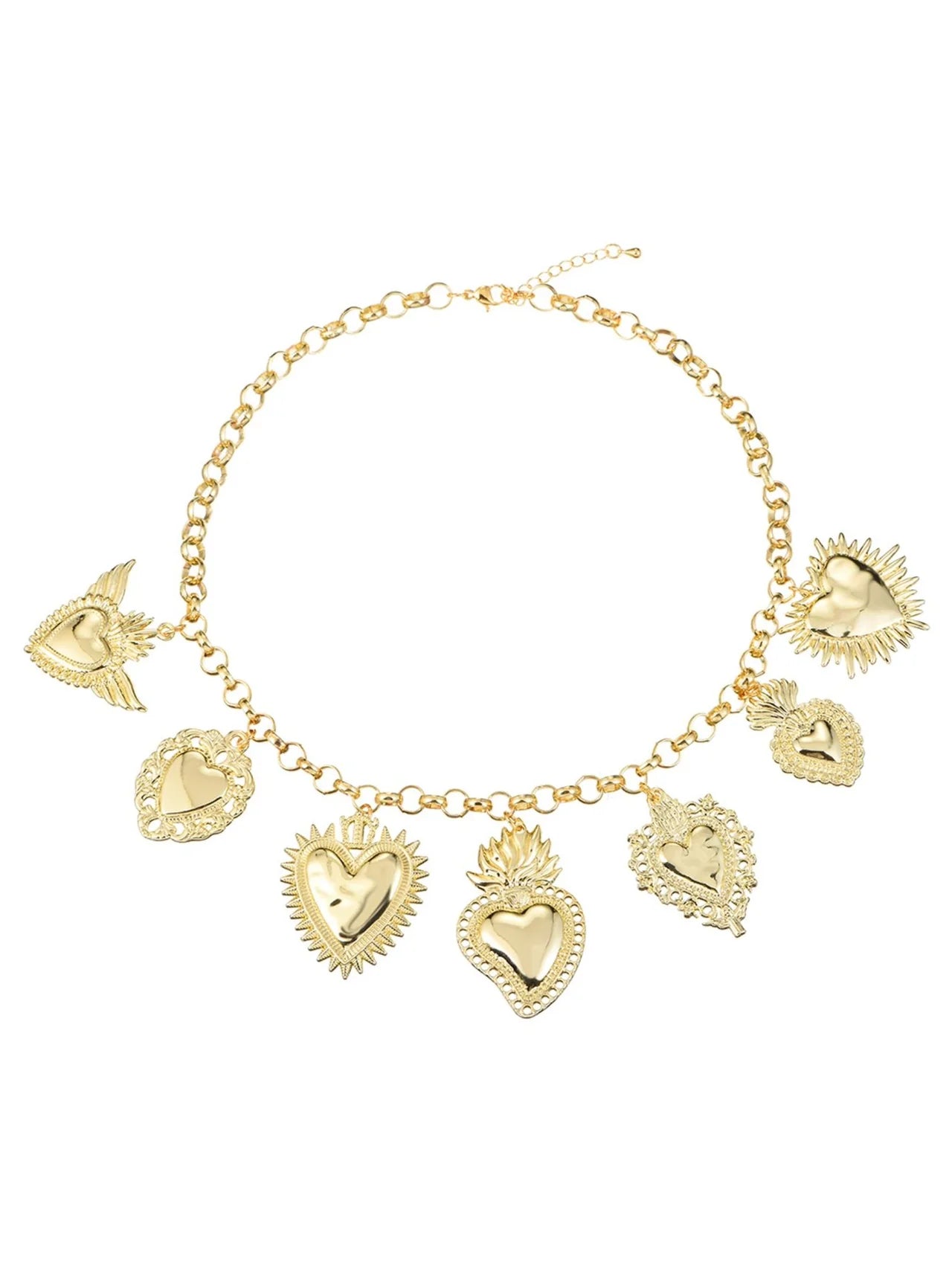 Coeur Ardent Heart Golden Necklace